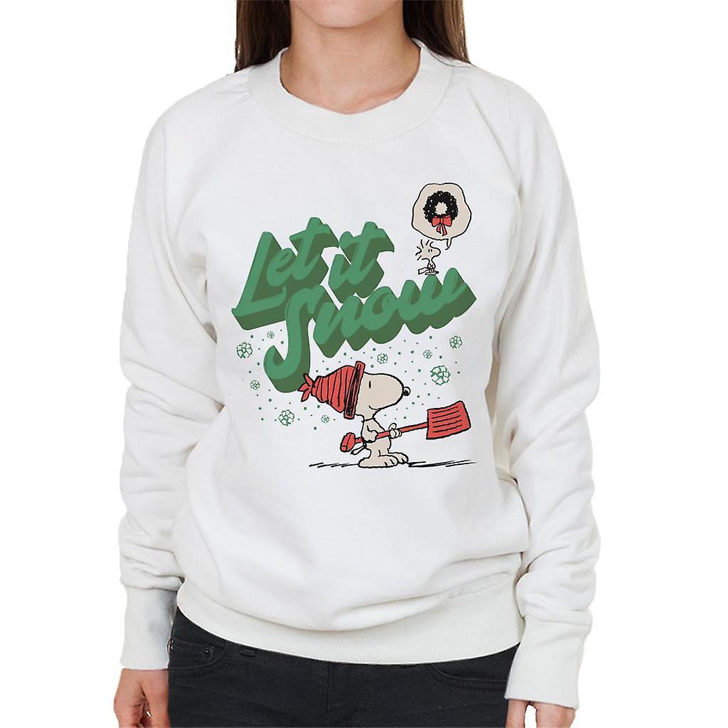 Peanuts Snoopy Let It Snow Women's Sweatshirt