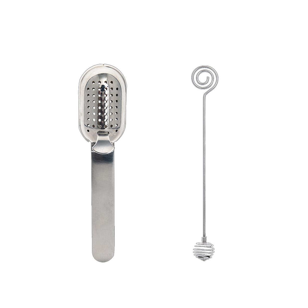 Tea Strainer and Honey Dipper Stick Set