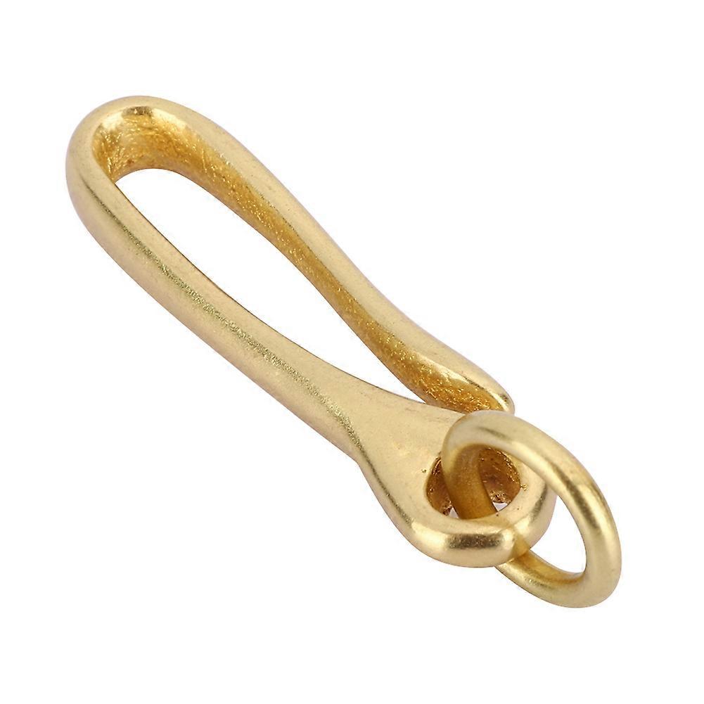 Pure Copper U-Shaped Key Chain Buckle S 47.2mm Gold Ring Combo