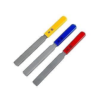 3 stykker Konisk Guitar Møtrik Fil Møtrik Slot Filsæt Double Edge Wire File Elektrisk Bøtrik File Wire Værktøj