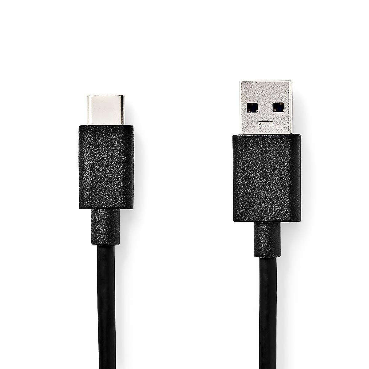 USB-kabel | USB 3.2 Gen 1 | USB-A Hane | USB-C™ Hane | 15 W | 5 Gbps | Nickelplaterad | 1.00 m | Run