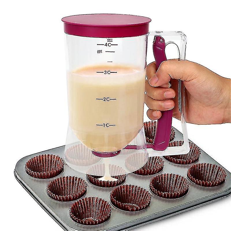 Batter Dispenser Cupcake Pancake Muffin Kitchen Measuring Baking Mix Tool 900ml