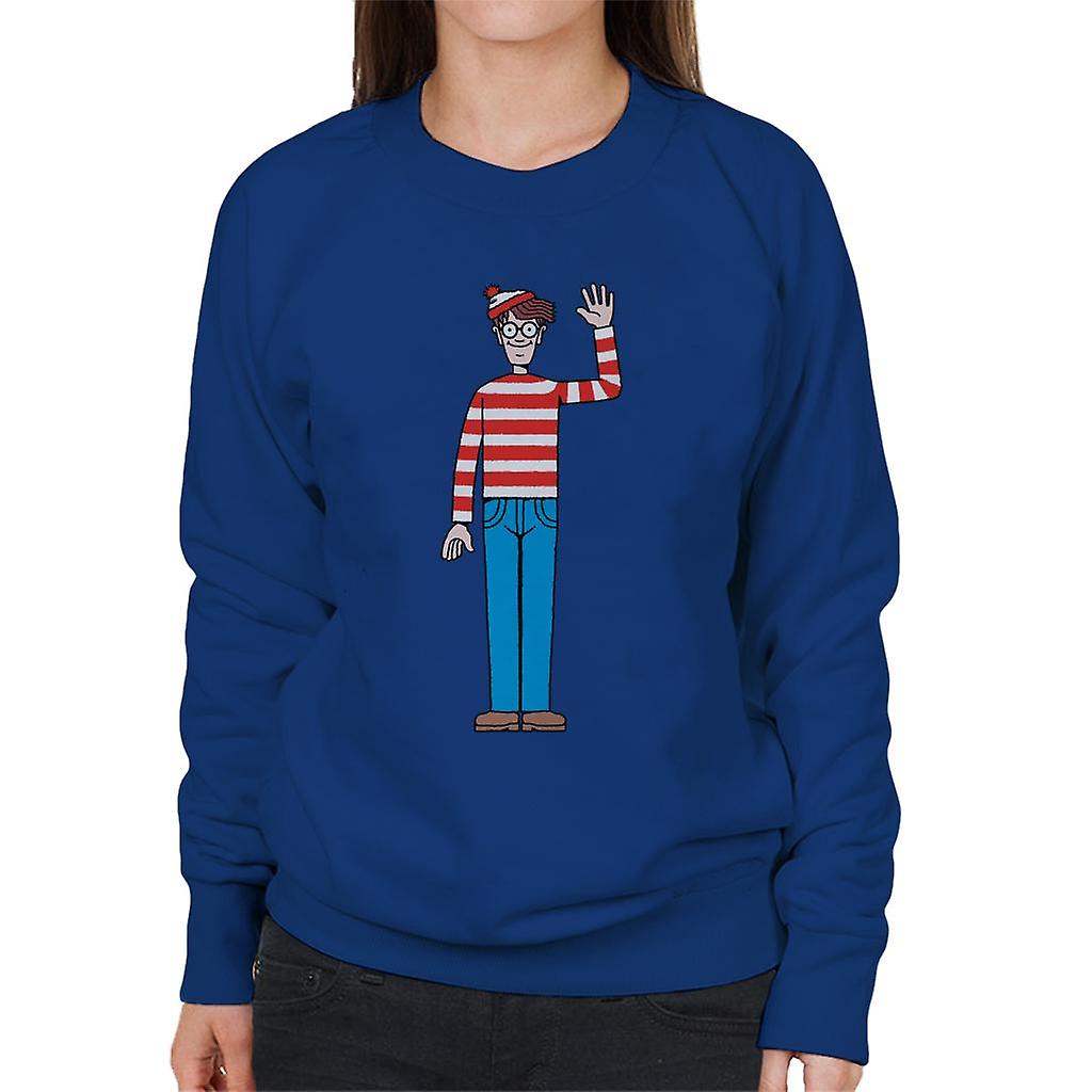 Where's Wally Waving Women's Sweatshirt