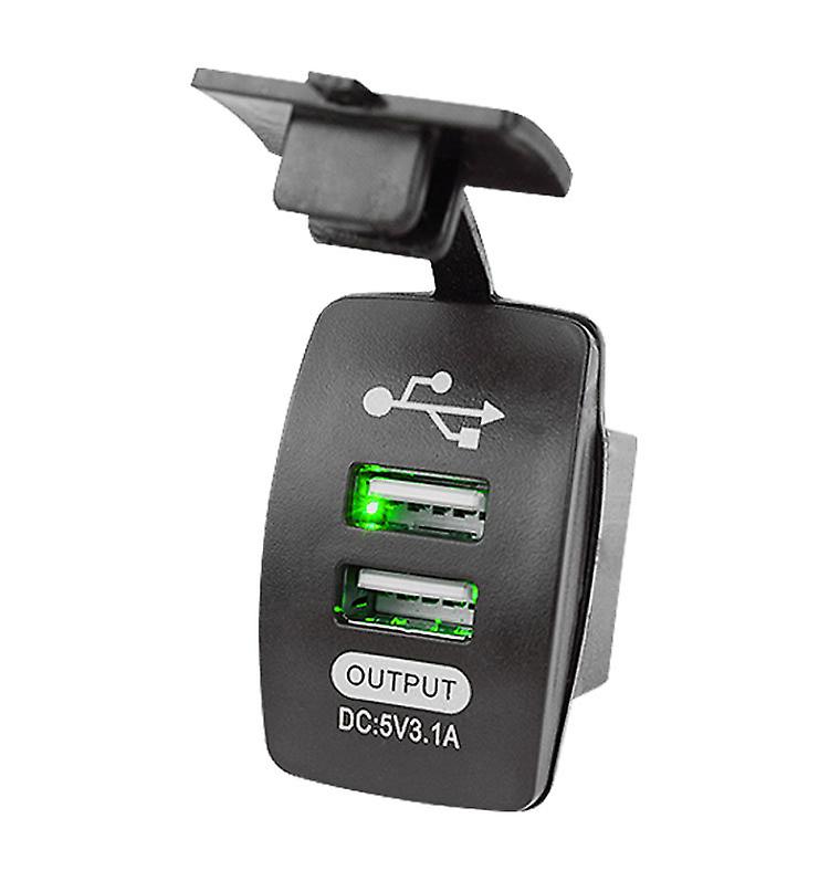 INF Rundes Dual-USB-Autoladegerät