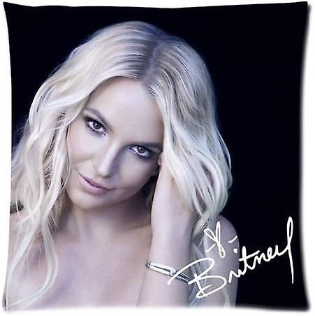 غطاء وسادة ناعم بسحاب 1818 بوصة (مقاس واحد) بوتيفول بريتني سبيرز ملصق تصميم أزياء مميز - PL2622