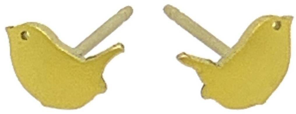 Ti2 Titanium Wren 7mm Stud Earrings - Lemon Yellow