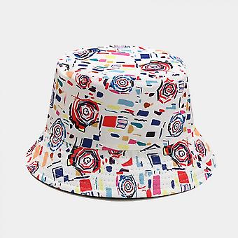 Cute Bucket Hat Beach Fisherman Hats for Women, Reversible Double-Side-Wear_HMY065