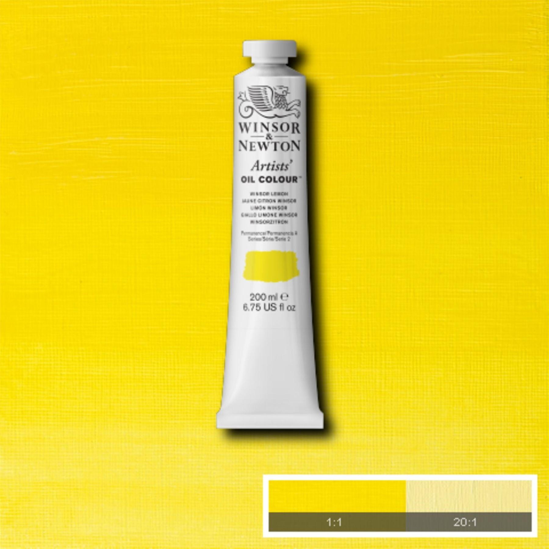 Winsor & Newton Artists' Oil Colour - Winsor Lemon - 200ml