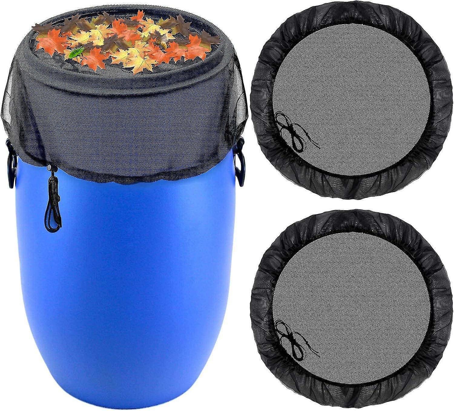 Mesh Cover for Rain Barrel, Water Collection Buckets Cover