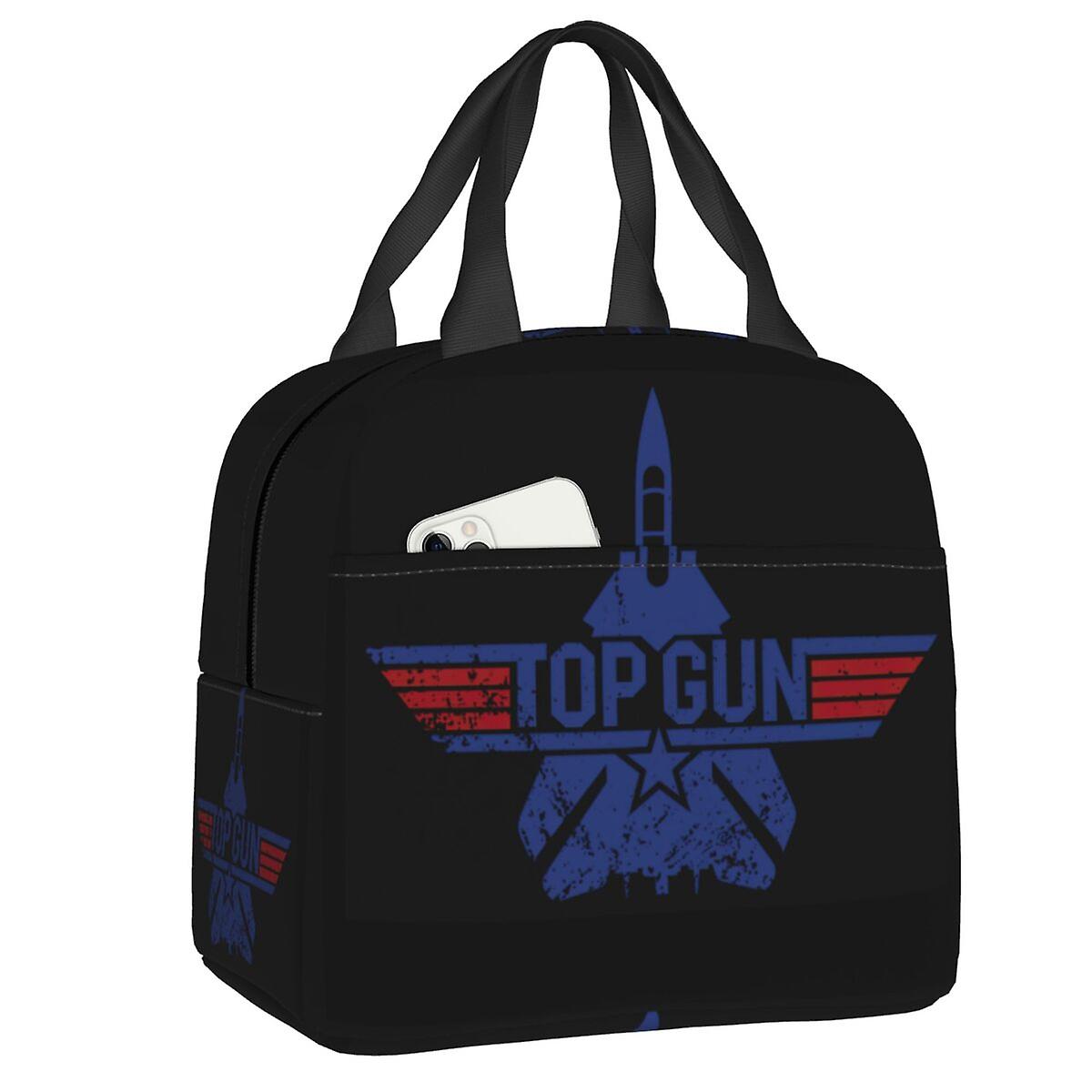 Top Maverick Insulated Lunch Tote Bag For Women Topgun Resuable Thermal Cooler Food Lunch Box Work School Travel