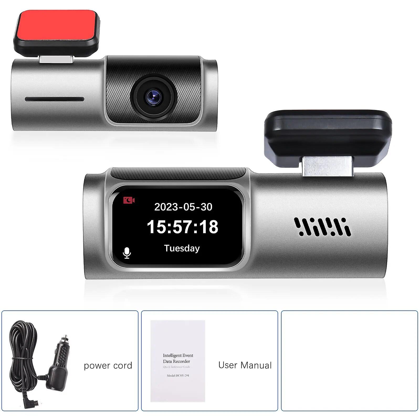 Car Dvr Dash Cam 2k Car Driving Recorder Front Camera Wifi Gravity Sensor Support Tf Card