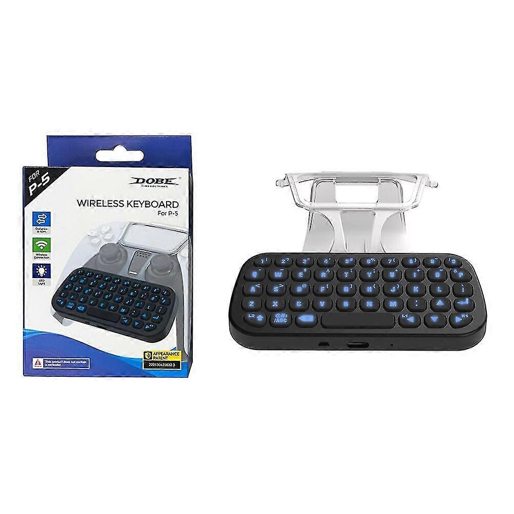 Mini rechargeable type-c wireless keyboard backlight controller clip for ps5 controller for dualsens