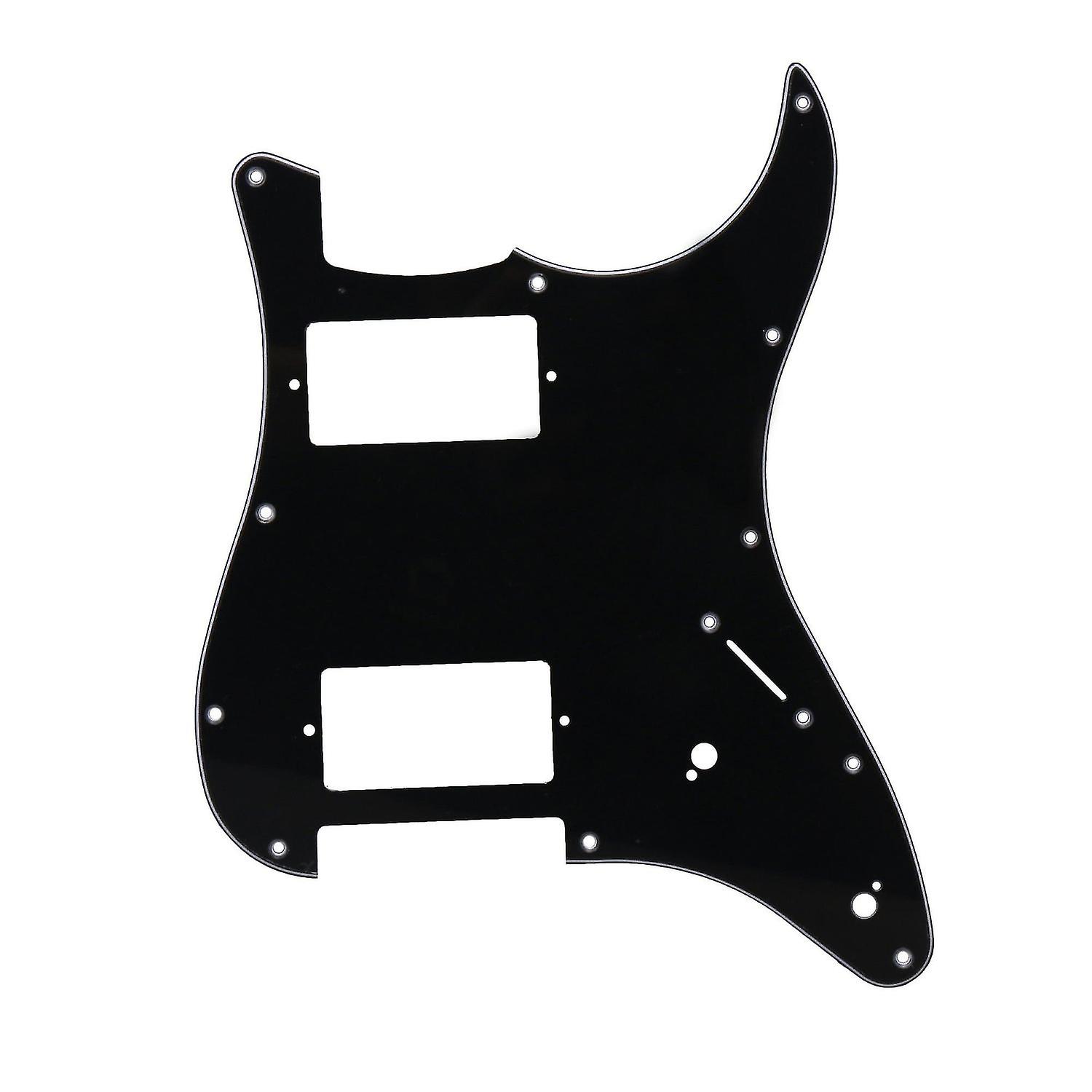 Pour Double Fat HH Layout Scratchplate Noir 3 plis Guitare Électrique Pickguard 11 Trou WS2311
