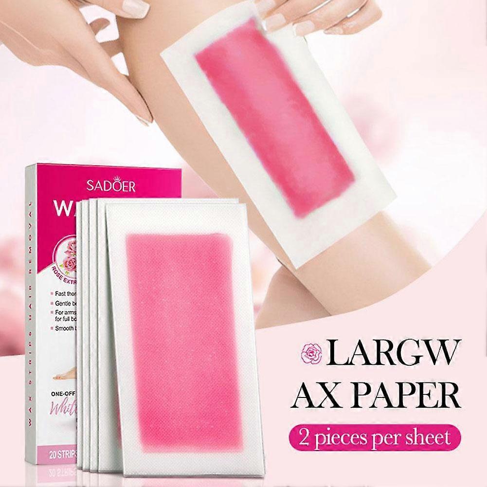 10pcs 2-sided Waxing Paper Body Hair Removal Gentle and Soothing