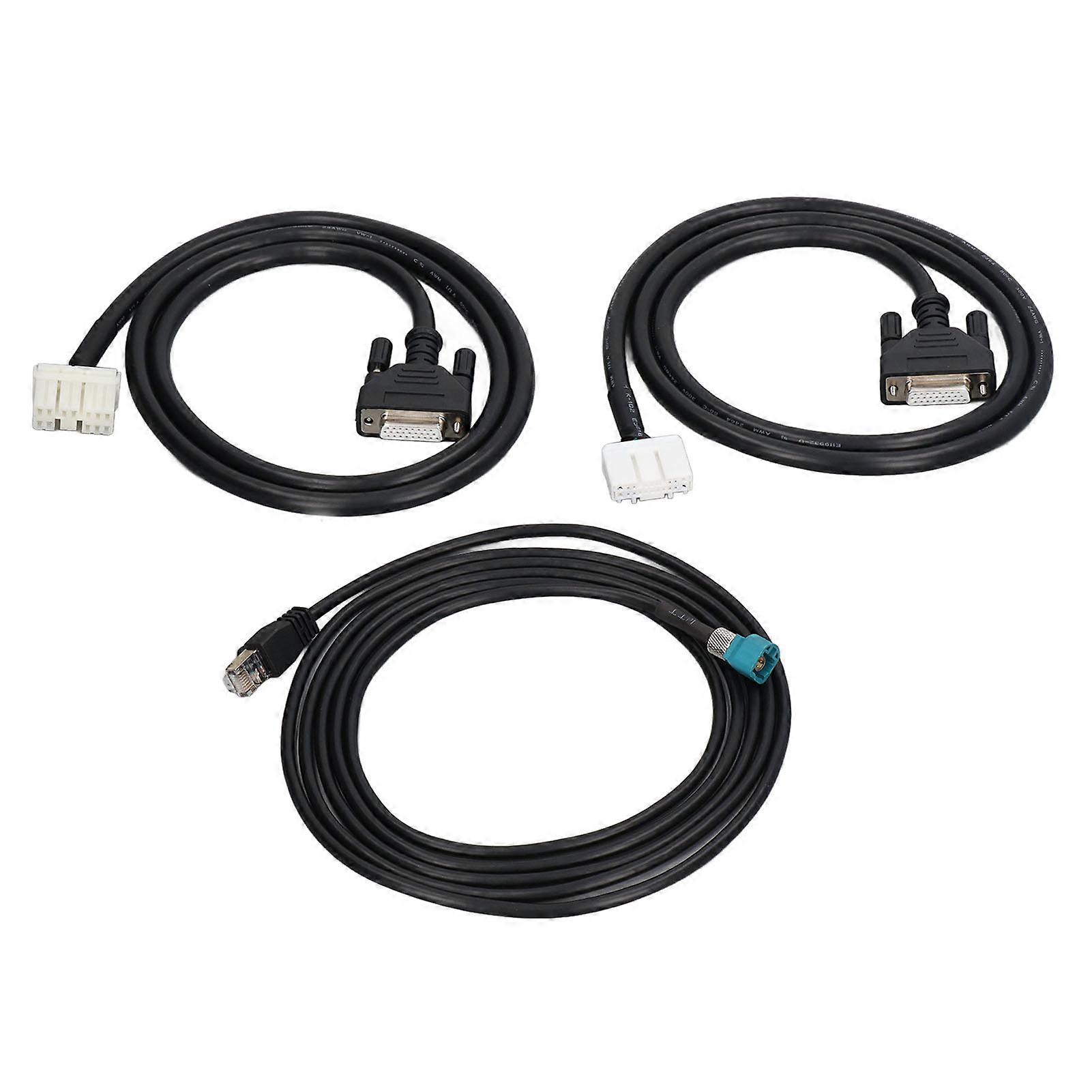 3 Pcs Diagnostic Service Cables Diagnostic Connector Replacement for Tesla S X Vehicle Models E2U911