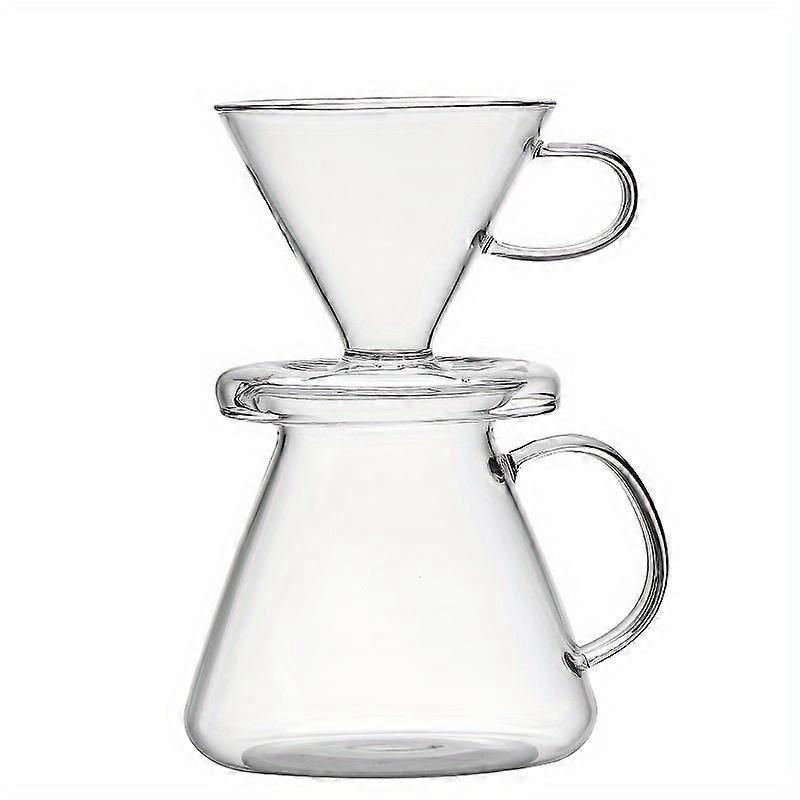 Glass Hand Brewed Coffee Maker, Share Pot Set, Home Hand Brewed Drip Coffee Maker, Suitable For Home, Kitchen And Restaurant