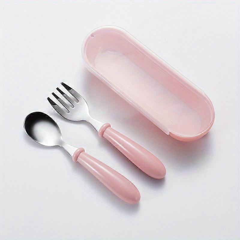 Children's Tableware With Name, Spoon Fork Storage Box Set For Kids Easter Gift