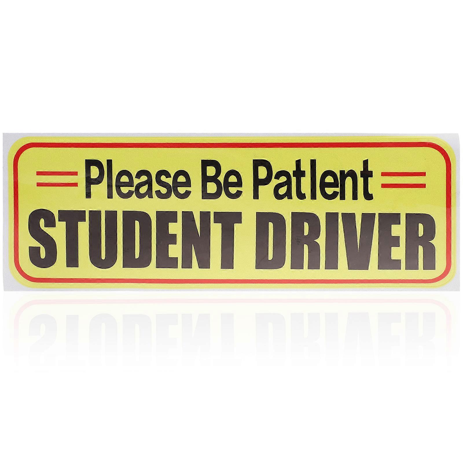 Korn Stickers Étudiant Conducteur Autocollant Nouveau Conducteur Signe Automobile Réfléchissant Autocollant