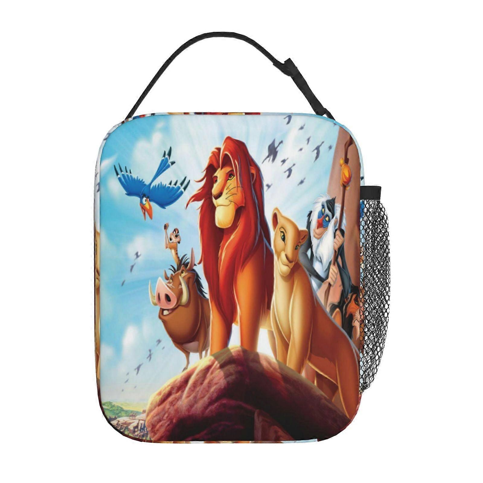 Anime Cartoon Lion King Lunch Box Insulated Lunch Bag For Girls