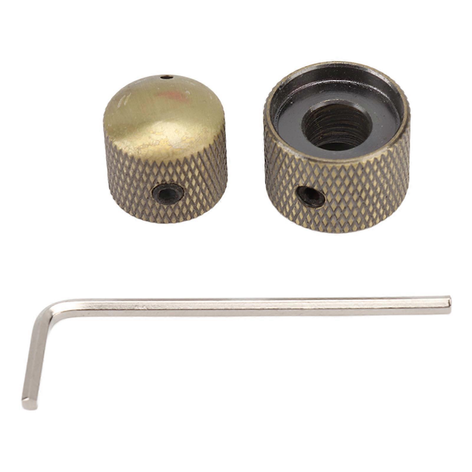 Guitar Knob Precise Smoothly Volume Adjustment Universal Bronze Potentiometer Knob For Diy