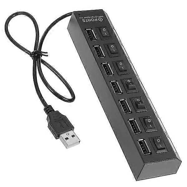 Usb Hub 7-port Usb Connector Multi Usb Port Splitter For Laptop Computer