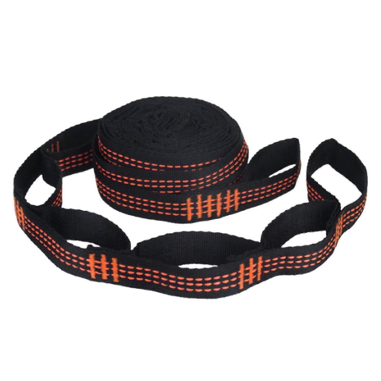 2x Adjustable Loop Tree Hanging Extension Hammock Straps Heavy Duty Suspension