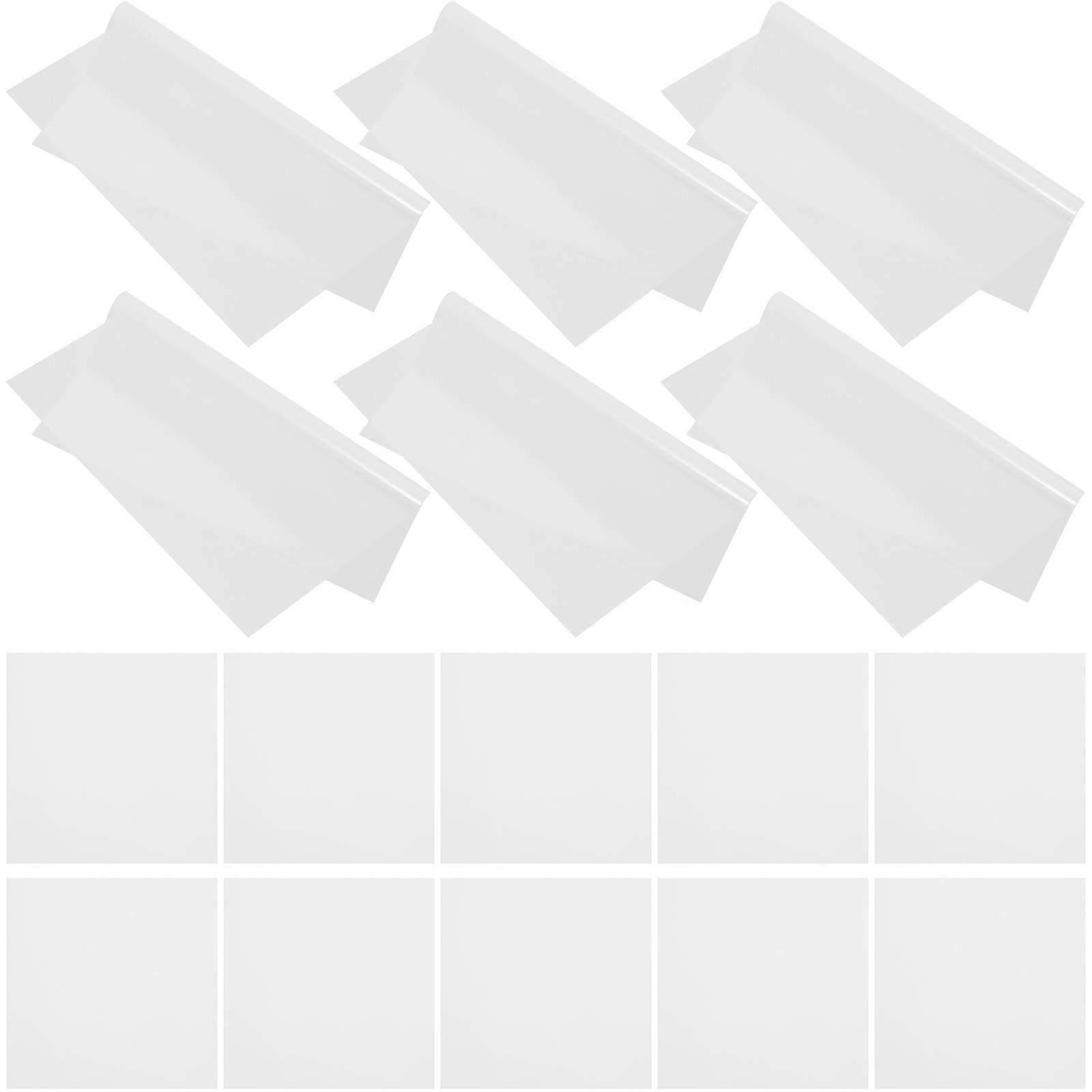 300Pcs Multi-use Cellophane Transparent Gift Wraps Decorative DIY Clear Cellophane Sheets