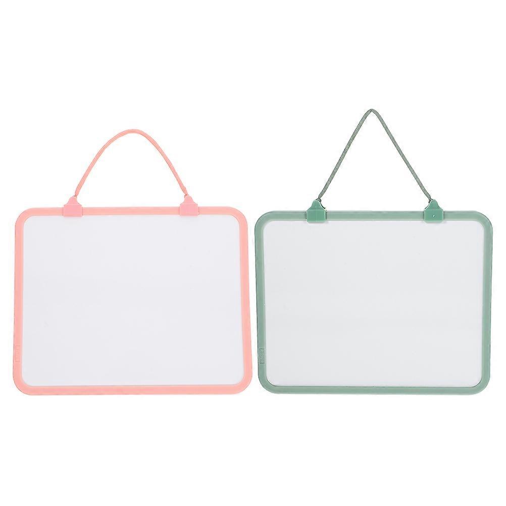 2pcs Dry Erase Whiteboard Hanging Whiteboard Graffiti Writing Board Multi-use Whiteboard