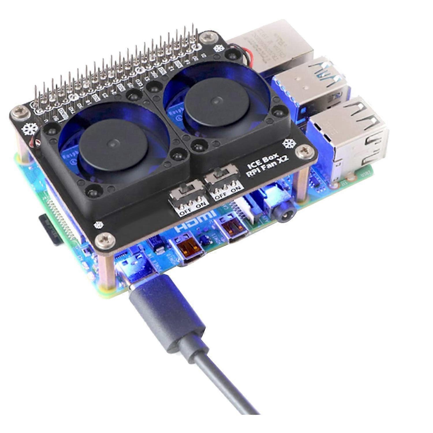 for 4B Dual Cooling Fans, for 4B Heatsink Kit, for 4B GPIO Expansion Board