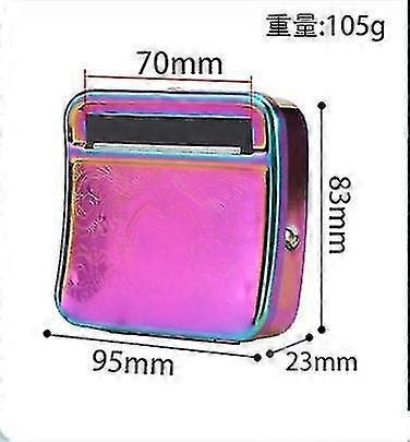 Yaratıcı Tasarım 88 * 79 * 22mm Metal Otomatik Sigara Tütün Ot Mutfak Sigara İçme Duman Rulo Haddeleme Makinesi Kutu Kutusu Kasa Kalay