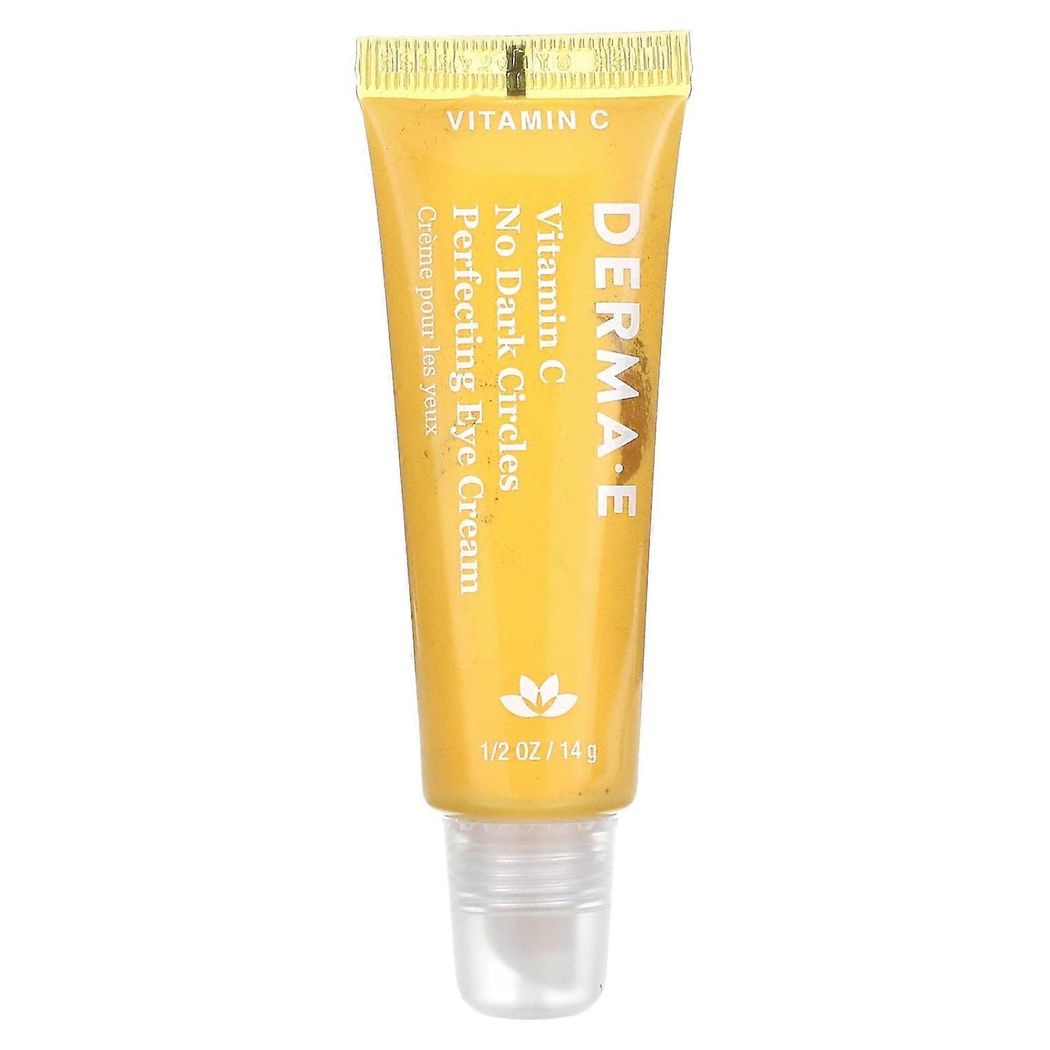 DERMA E, Vitamin C, No Dark Circles Perfecting Eye Cream, 1/2 oz (14 g)