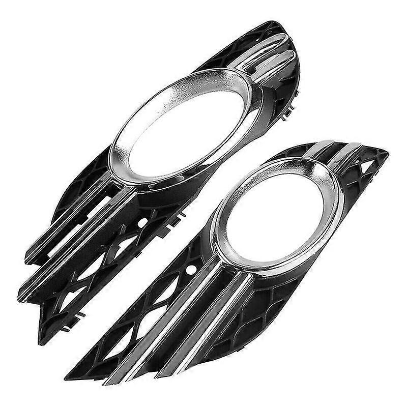 Car Front Fog Light Grill Chrome Trim Cover Set for E-Class W211 07-09 A2118851174 A2118851274-Good