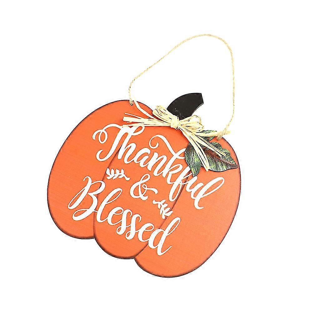 Thanksgiving Thankful Blessed Pumpkin Hanging