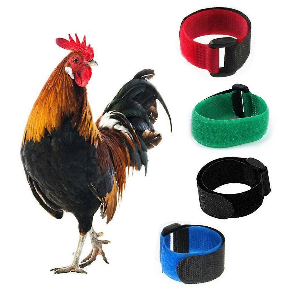 (JWDd)8-Pack Rooster Noise Control Collars: Anti-Crowing Nylon Chicken Collars