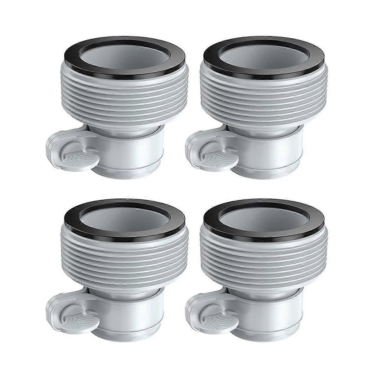 4Pcs Garden Hose Conversion Adapter Reusable Hose Connectors for Filter Pump Ports Pool Accessories
