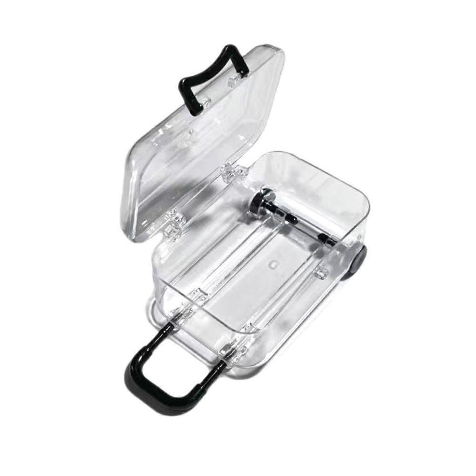 Mini Desktop Pull Rod Storage Box Innovative Small Desktop Organizing Case for Bedroom