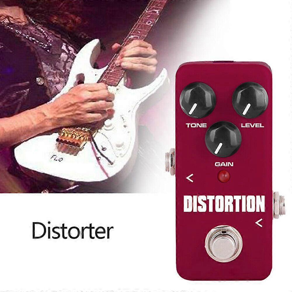 Gitarreffekt Pedal 2-stegs klassisk distorsionston Elektronisk True Bypass Gitarrdelar Tillbehör Pedal Sound Mixer