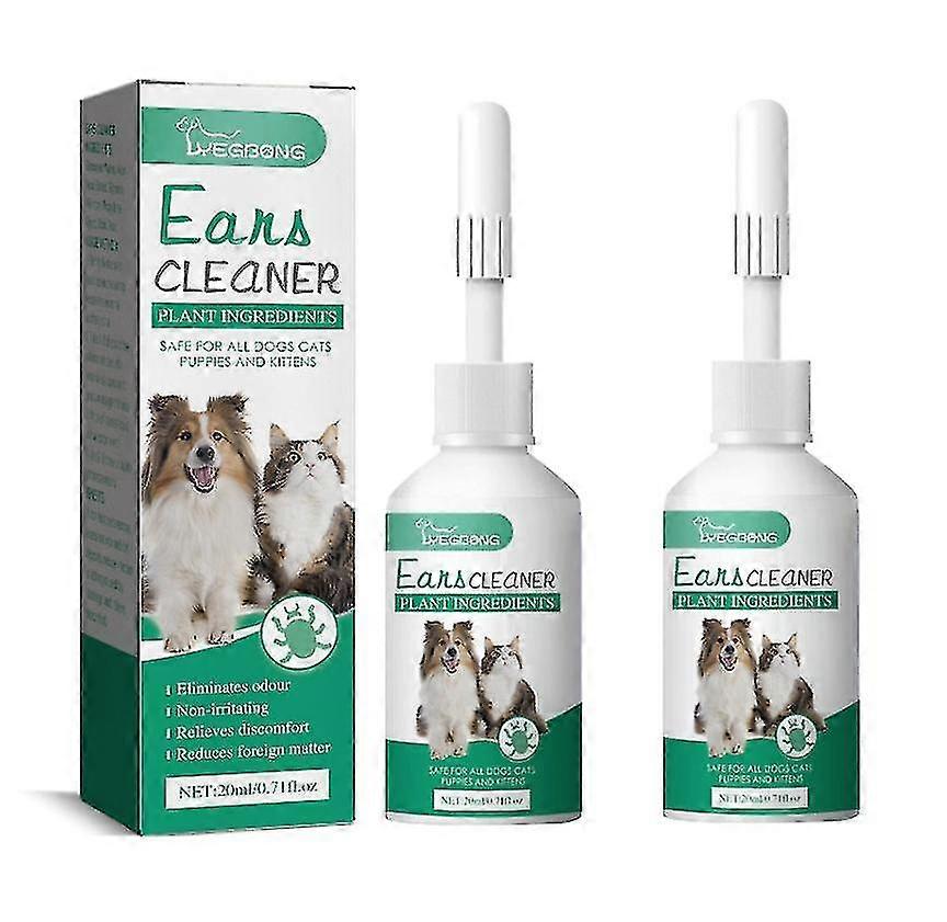 1-3pcs Pet Ear Drops Cat Dog Ear Cleaner Mites Removal Earwax Clean Infection Control Deodorizing Relieve Itching Dog Ear Wash Solution