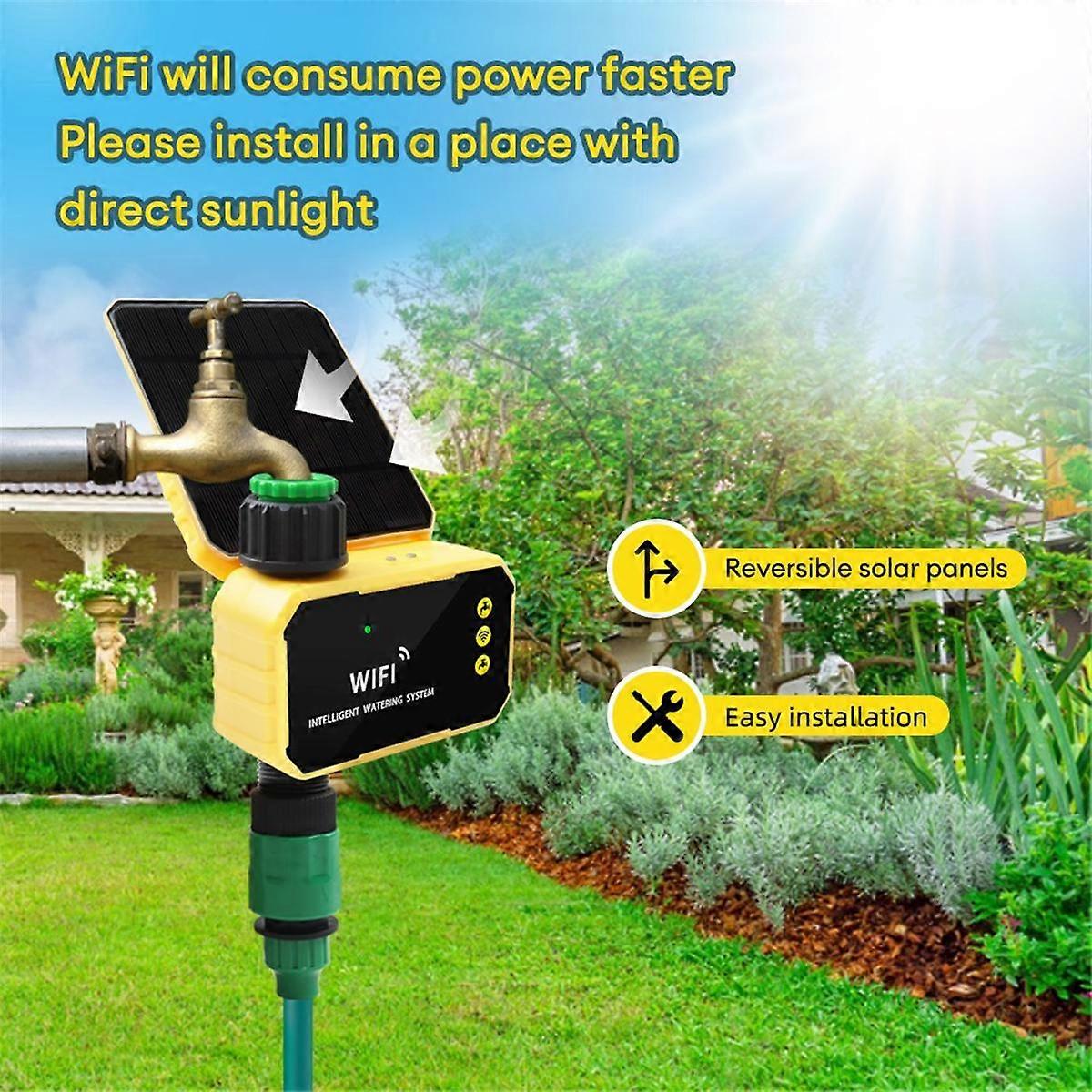 Household WIFI Solar Irrigation Timer Smart APP Control Automatic Irrigation System Outdoor Water T