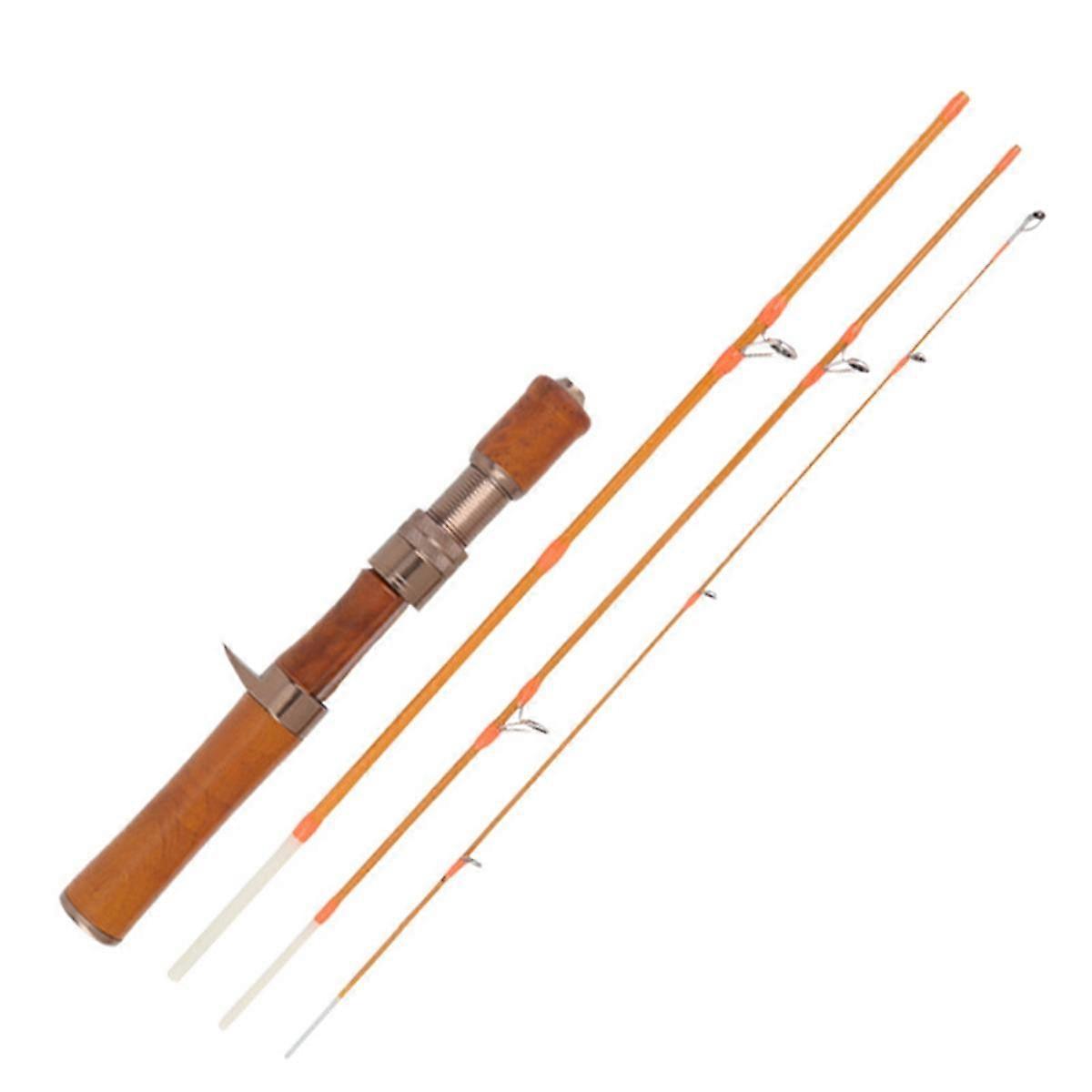 Ultralight Fishing Rod Carbon Fiber Casting Lure Pole Bait 1.5-9G Line Wood Handle Fast Trout Fishi