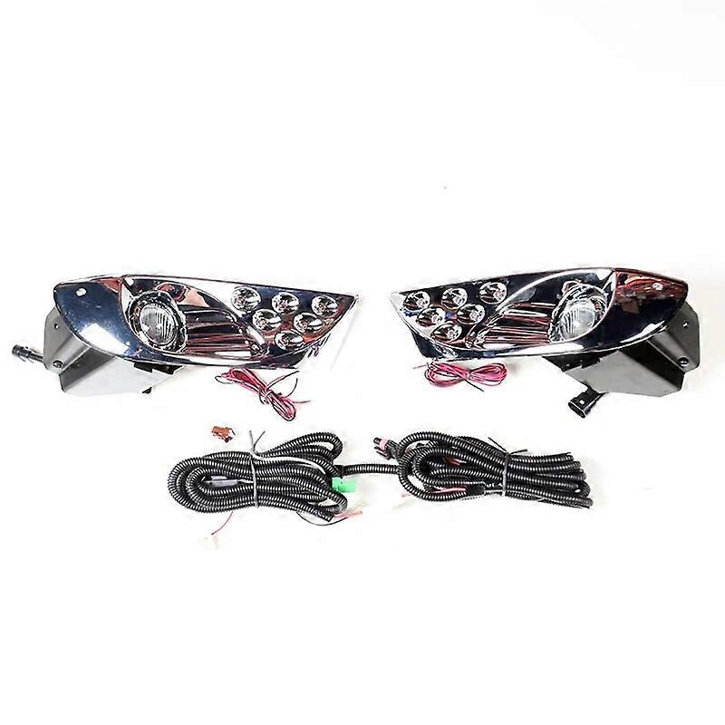 Car Front Bumper LED DRL Daytime Running Light Fog Light Lamp With Harness For Toyota PRADO 120 Series 2700 4000 LC120 2002-2009
