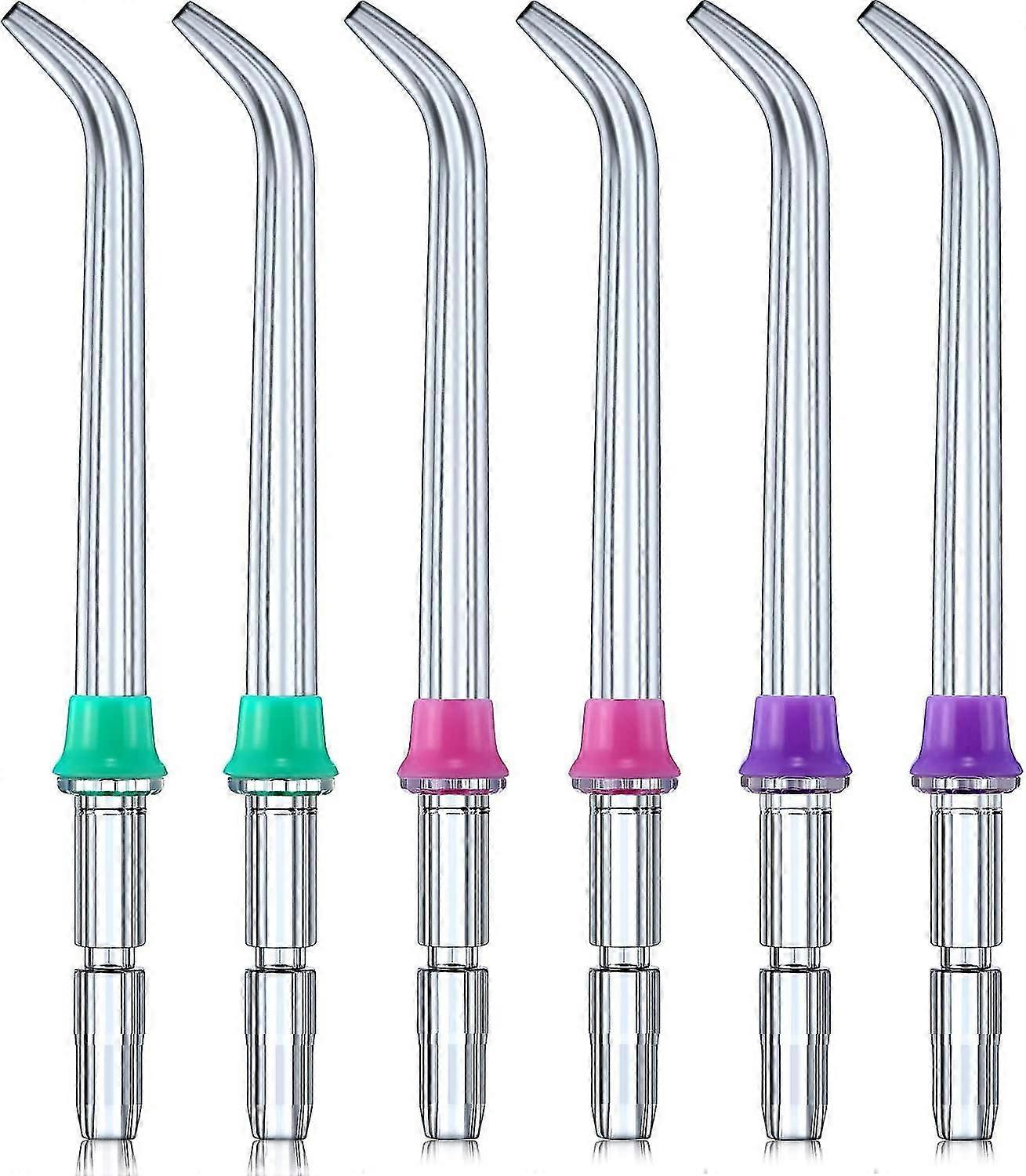 Jet Nozzle Accessoires Compatibel met Waterflossers En Andere Orale Irrigators (6 stuks, Kleur Willekeurig) -Z