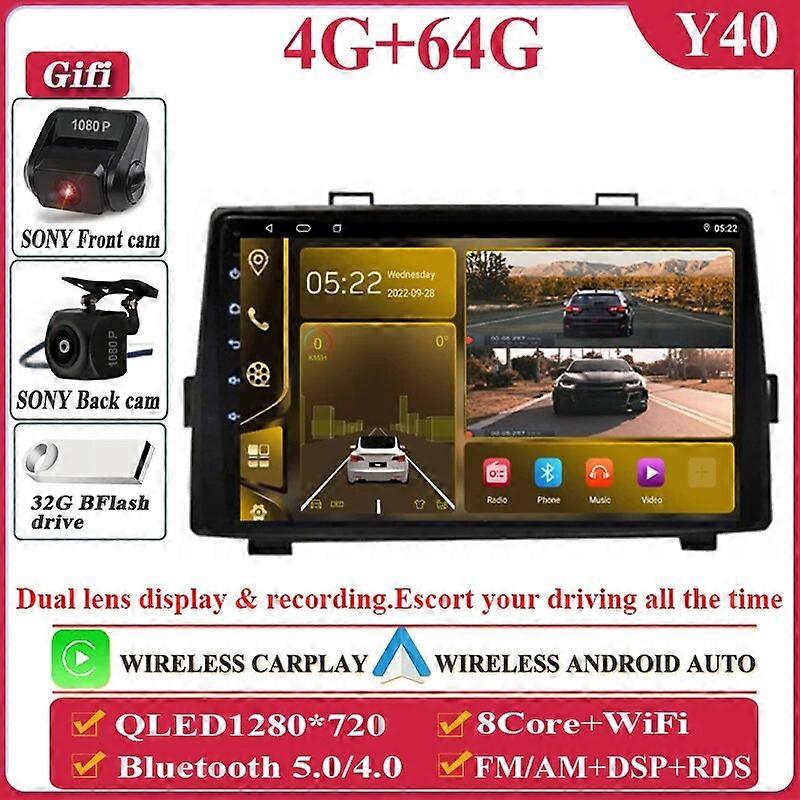 Qualcomm Snapdragon Android 13 For Toyota Noah Voxy 2007 2008 - 2013 Multimedia Auto Radio Stereo Car Player GPS Navigation Head