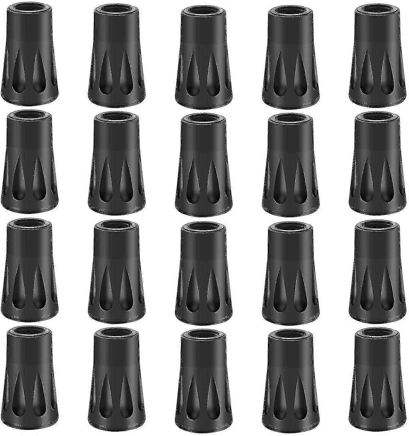 20 X Rubber Buffer Set Hiking Poles Rubber Buffer Nordic Walking Pads