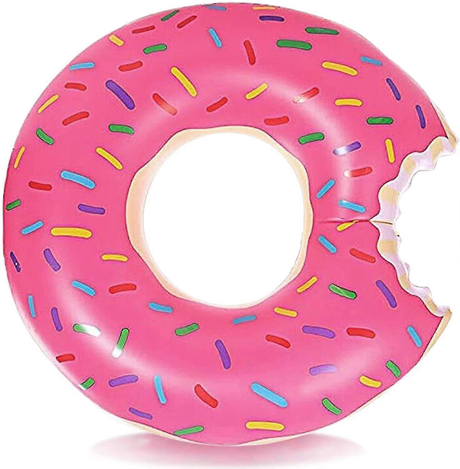 Donut Pool Float Tube Doughnut Floatie For Kids Outdoor Summer Fun