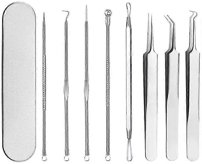 Blackhead Removers Comedone Pimple Popper Tool Acne Extractors, 8-in-1