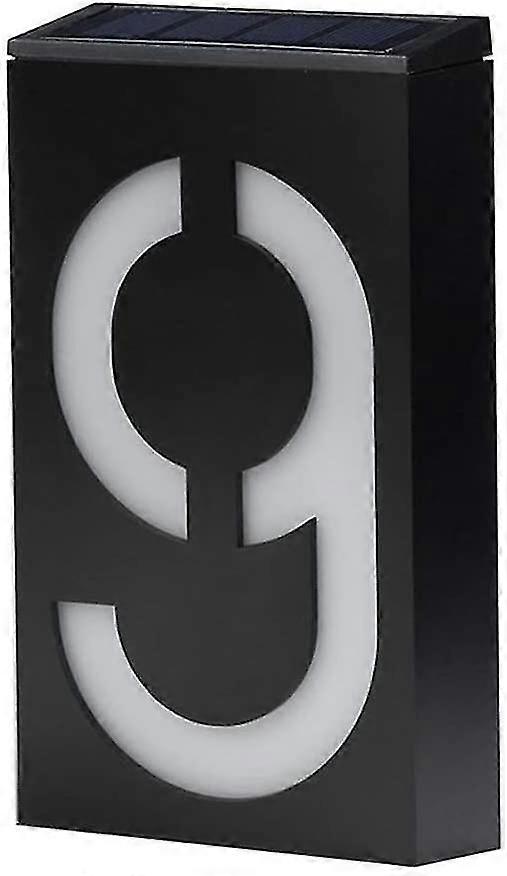 Led Address Numbers Plaques, House Number Sign, Wall Mounted Sign, Solar Powered