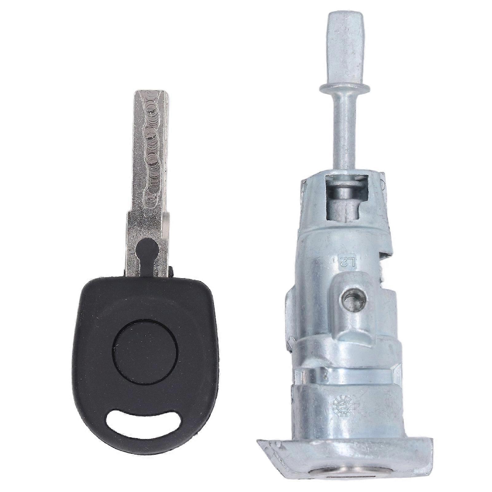 Front Left Door Lock Cylinder Kit Zinc Alloy Cylinder Barrel Set with Key for B5 19982005