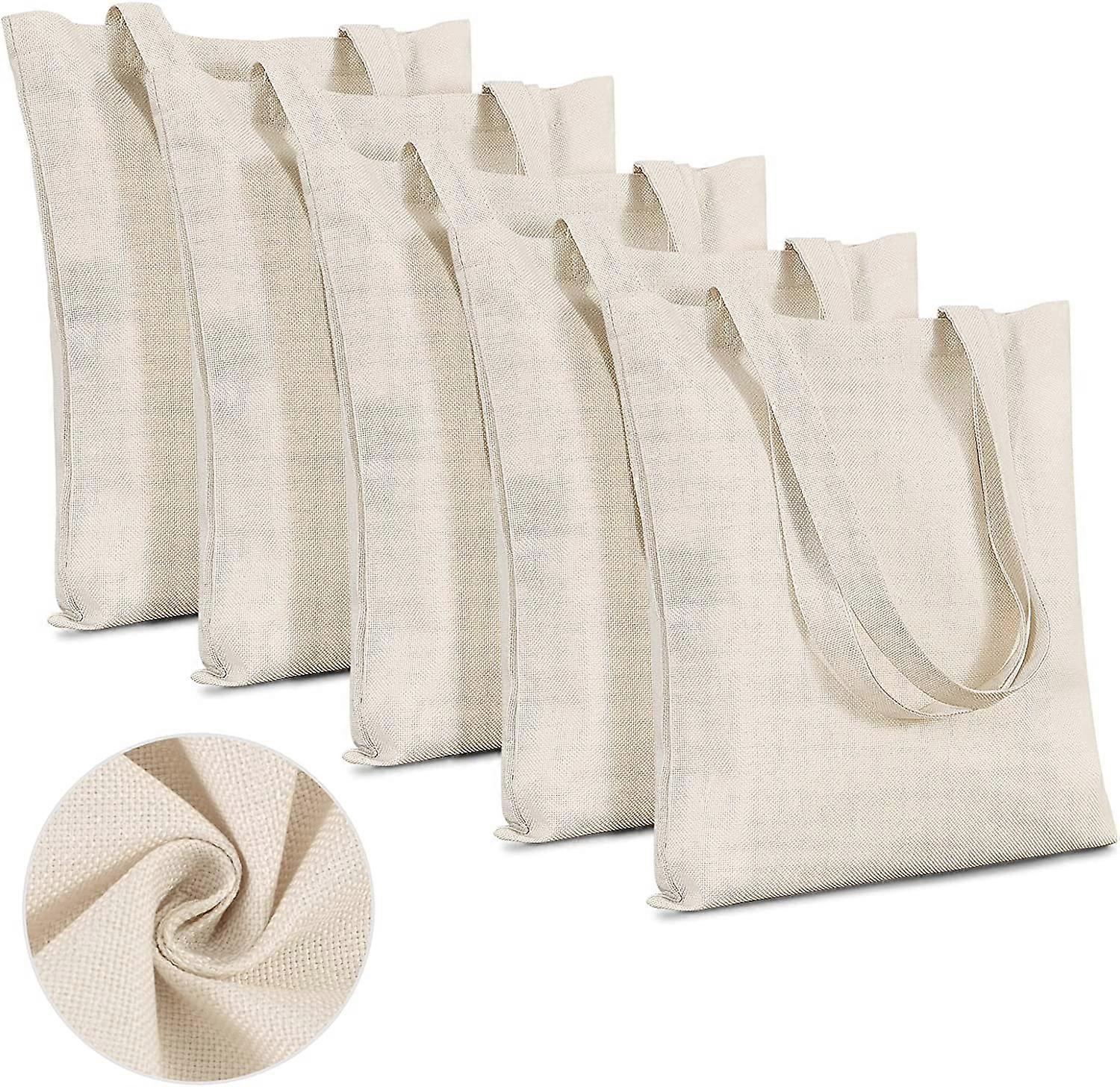 Linen Tote Bags Super Durable Reusable
