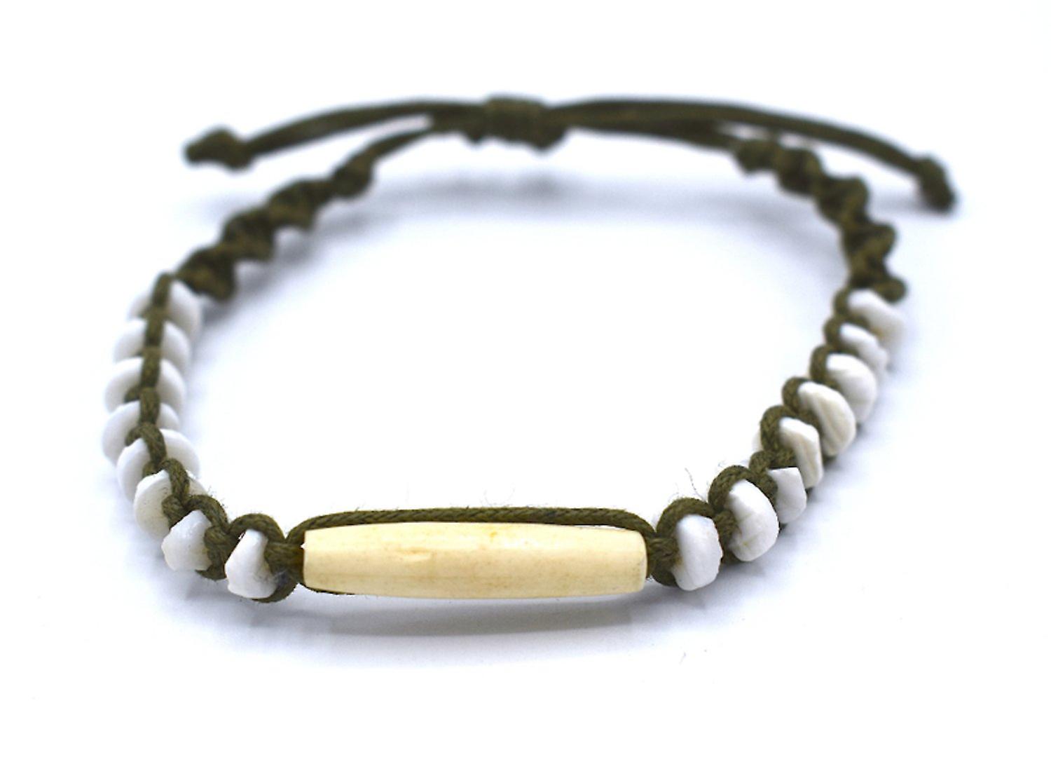 Pearl alarm tape with white beads 